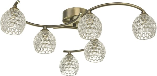Dar Lighting modern mennyezeti lámpa nakita antik sárgaréz darnak6475-06