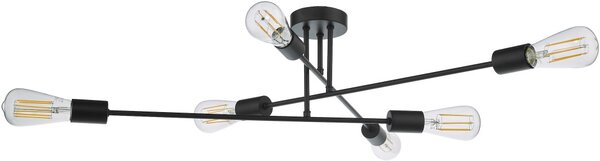 Dar Lighting modern mennyezeti lámpa neve matt fekete darnev6422