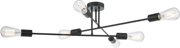 Dar Lighting modern mennyezeti lámpa neve matt fekete darnev6422