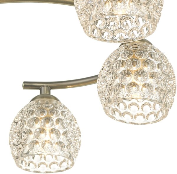 Dar Lighting modern mennyezeti lámpa nakita antik sárgaréz darnak6475-06