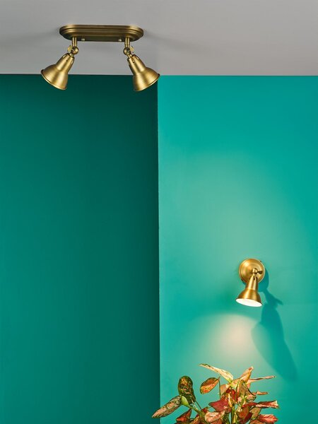 Dar Lighting loft spot lámpa nathaniel antik réz darnat0742