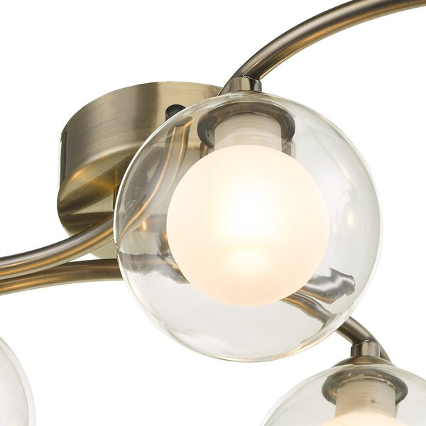 Dar Lighting modern mennyezeti lámpa nakita antik sárgaréz darnak6475-04