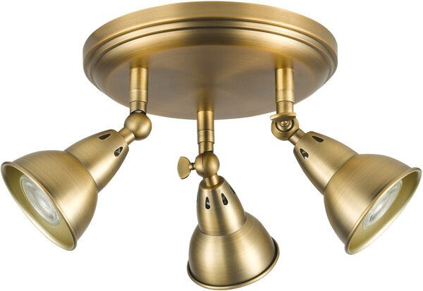 Dar Lighting modern spot lámpa nathaniel antik sárgaréz darnat7642