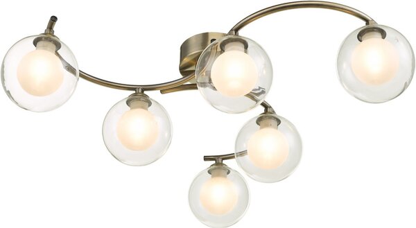 Dar Lighting modern mennyezeti lámpa nakita antik sárgaréz darnak6475-04
