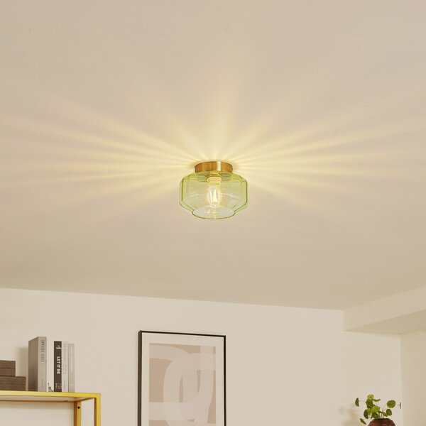 Mennyezeti Lámpa Lindby, Hildur, dimmable, Zöld, Étkező, Üveg