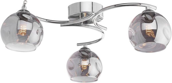 Dar Lighting modern mennyezeti lámpa nakita csiszolt króm darnak5350-15