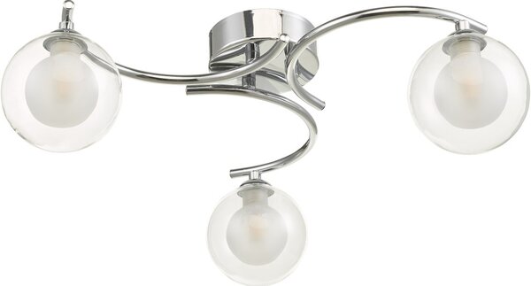Dar Lighting modern mennyezeti lámpa nakita csiszolt króm darnak5350-04