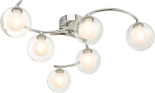 Dar Lighting modern mennyezeti lámpa nakita csiszolt króm darnak6450-04