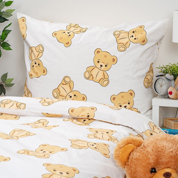 4Home Teddies pamut ágyneműhuzat, 140 x 200 cm, 70 x 90 cm, 140 x 200 cm, 70 x 90 cm