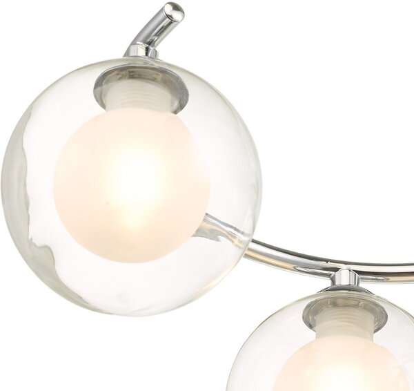 Dar Lighting modern mennyezeti lámpa nakita csiszolt króm darnak6450-04