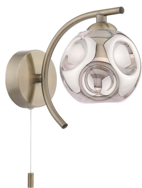 Dar Lighting modern fali lámpa nakita antik sárgaréz füstös darnak0775-28