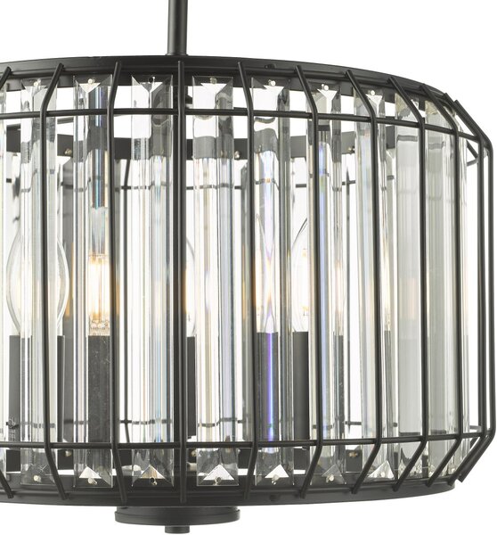 Dar Lighting modern függeszték naeva matt fekete darnae0322
