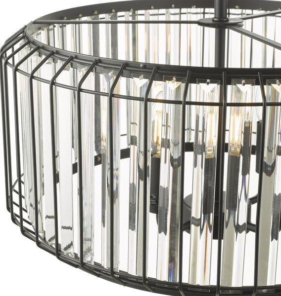 Dar Lighting modern függeszték naeva matt fekete darnae0422