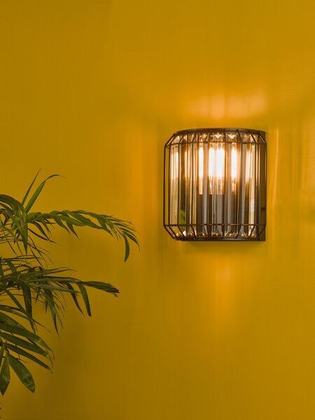 Dar Lighting modern fali lámpa naeva matt fekete darnae0922