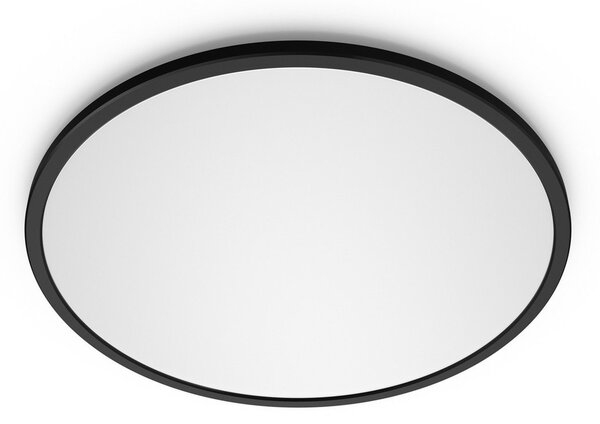 Mennyezeti Lámpa Philips, Superslim, dimmable, Fekete, Fürdőszoba, Fém
