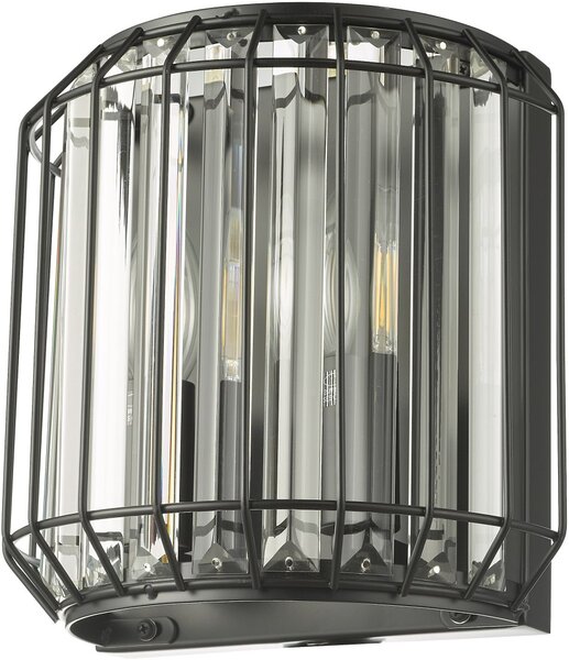 Dar Lighting modern fali lámpa naeva matt fekete darnae0922