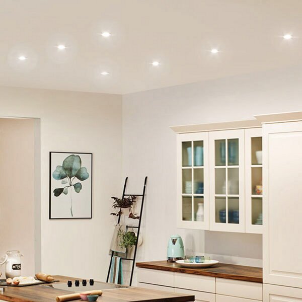 Spotlámpa Paulmann, Base, dimmable, Fehér, Nappali, Fém, Modern
