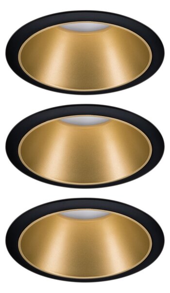 Spotlámpa Paulmann, Cole, dimmable, Arany / Sárgaréz, Folyosó, Fém, Modern