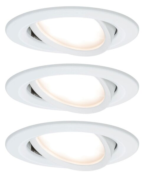 Spotlámpa Paulmann, Nova Coin, dimmable, Fehér, Folyosó, Fém, Modern