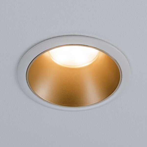 Spotlámpa Paulmann, Cole, dimmable, Arany / Sárgaréz, Folyosó, Fém, Modern