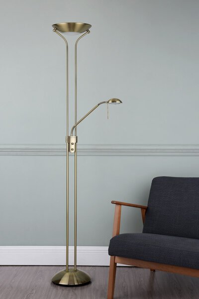 Dar Lighting modern állólámpa montana antik sárgaréz darmon4975