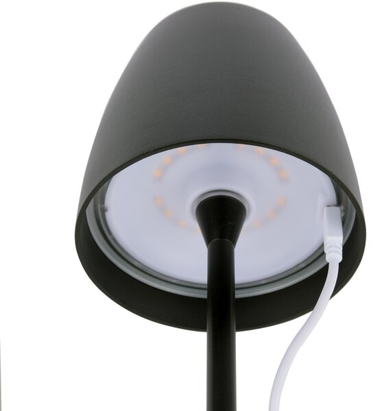 Dar Lighting modern kültéri asztali lámpa munich matt fekete darmun4222