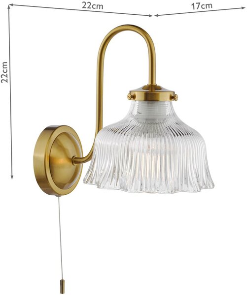 Dar Lighting modern fali lámpa maude sárgaréz darmau0742
