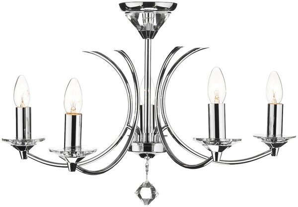 Dar Lighting klasszikus kristály csillár medusa csiszolt króm darmed0550