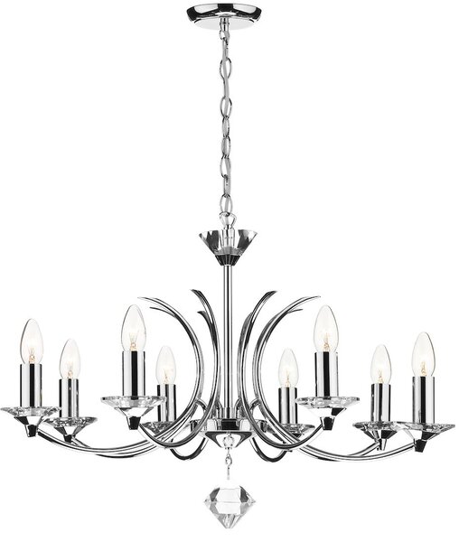 Dar Lighting klasszikus kristály csillár medusa csiszolt króm darmed0850