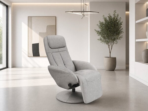 Relax fotel Houston 491, Kárpit, 84x77x80cm, Szürke