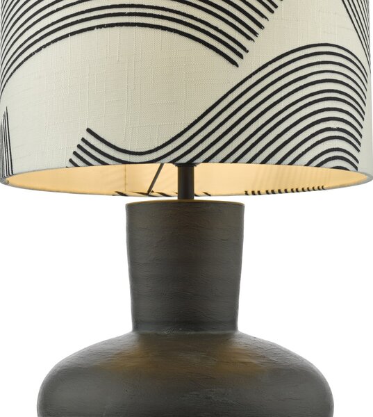 Dar Lighting glamour modern asztali lámpa miho fekete darmih4222