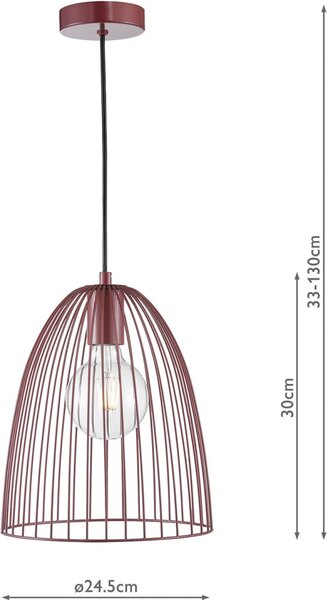 Dar Lighting skandináv vintage függeszték maya ibolya darmay0158