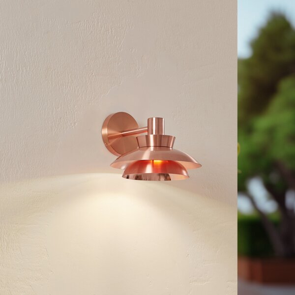 Kültéri Lámpa Lucande, Thais, dimmable, Réz, Terasz, Rozsdamentes acél, Modern