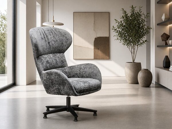 Fotel Houston 1598, Szürke, 80x83x104cm, Lábak: Fém