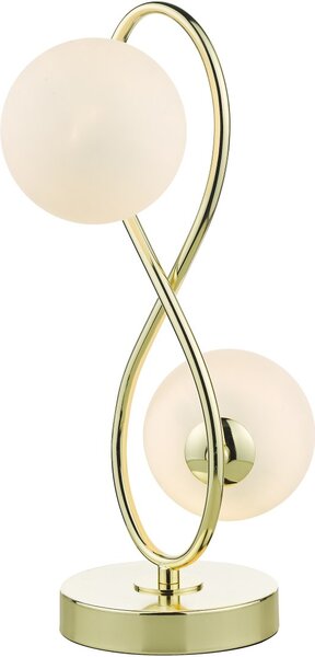 Dar Lighting modern asztali lámpa lysandra opál csiszolt arany darlys4235