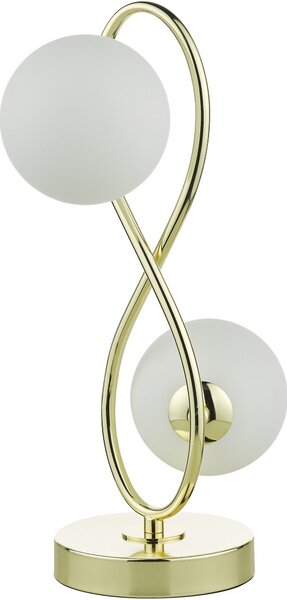 Dar Lighting modern asztali lámpa lysandra opál csiszolt arany darlys4235