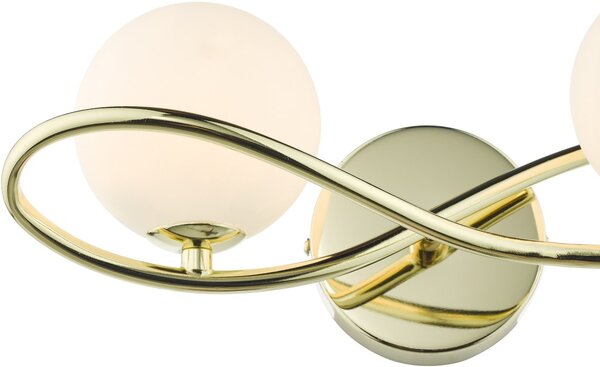Dar Lighting modern fali lámpa lysandra opál csiszolt arany darlys0935