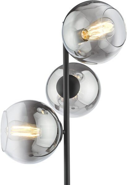 Dar Lighting modern állólámpa lycia matt fekete darlyc4922