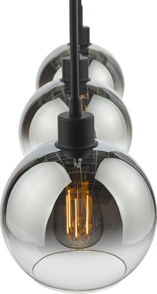 Dar Lighting glamour modern függeszték lycia matt fekete darlyc0322