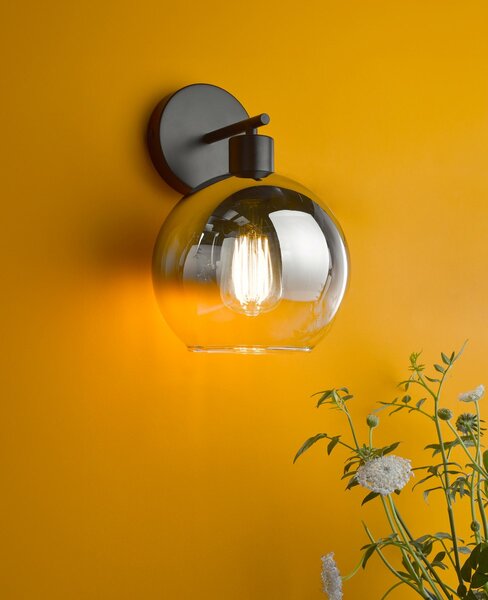Dar Lighting modern fali lámpa lycia matt fekete darlyc0722