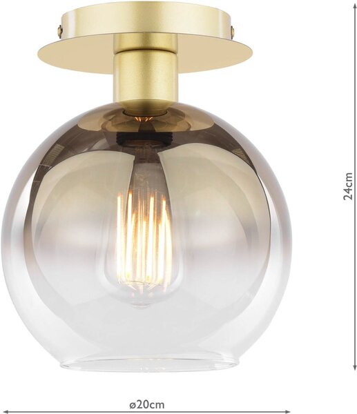 Dar Lighting modern mennyezeti lámpa lycia arany darlyc0135