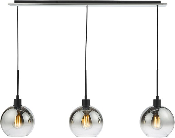 Dar Lighting glamour modern függeszték lycia matt fekete darlyc0322