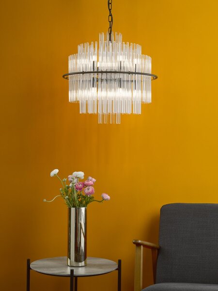 Dar Lighting glamour modern függeszték lukas fekete darluk1722