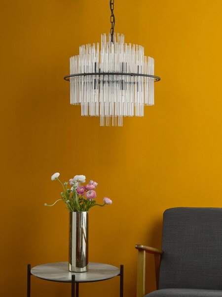 Dar Lighting glamour modern függeszték lukas fekete darluk1722