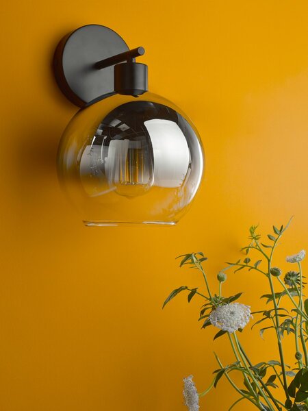 Dar Lighting modern fali lámpa lycia matt fekete darlyc0722
