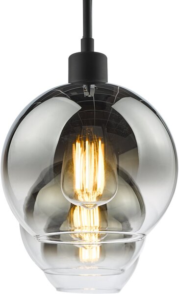 Dar Lighting glamour modern függeszték lycia matt fekete darlyc0322