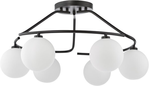 Dar Lighting modern mennyezeti lámpa luana fehér matt fekete darlua6422
