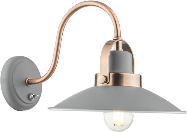 Dar Lighting vintage fali lámpa liden szürke darlid0739