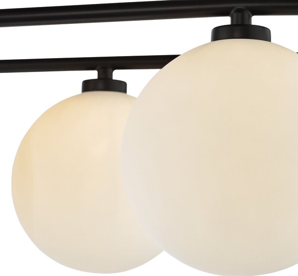 Dar Lighting modern mennyezeti lámpa luana fehér matt fekete darlua4822