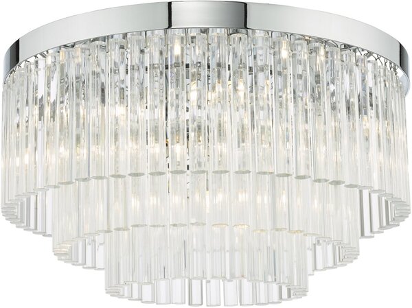 Dar Lighting glamour modern mennyezeti lámpa logan csiszolt króm darlog5408